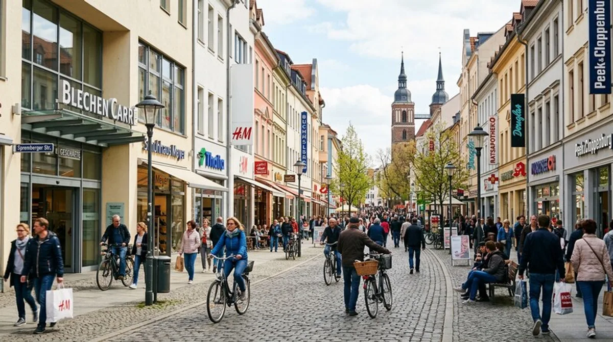 Stadtansicht von Cottbus, Standort der BTU Cottbus-Senftenberg